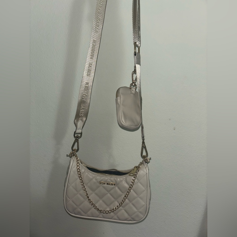 Steve Madden beige crossbody/shoulder bag